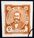 HONDURAS - CIRCA 1896: A stamp printed in Honduras shows President Celeo Arias, circa 1896.