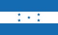 Vector illustration of the official flag of Honduras. The Honduran national flag