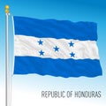Honduras official national flag, central america