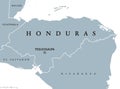 Honduras political map