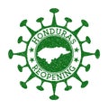 Honduras Reopening Stamp.