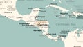 Honduras on the world map