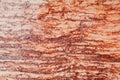 Honed red travertine natural stone slab background Royalty Free Stock Photo