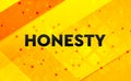 Honesty abstract digital banner yellow background