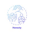 Honesty concept icon Royalty Free Stock Photo