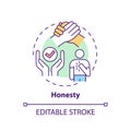 Honesty concept icon Royalty Free Stock Photo