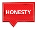 Honesty misty rose pink banner button