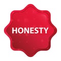 Honesty misty rose red starburst sticker button