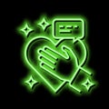 honesty soft skill neon glow icon illustration