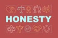 Honesty word concepts banner