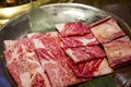 Honetsuki Karubi, Rib-on-bone It is the least fat red meat Royalty Free Stock Photo