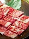 Honetsuki Karubi, Rib-on-bone It is the least fat red meat Royalty Free Stock Photo