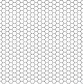 Black and white hexagon honeycomb seamless pattern