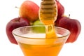 Honey and apple Royalty Free Stock Photo