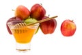 Honey and apple Royalty Free Stock Photo