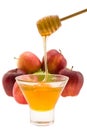 Honey and apple Royalty Free Stock Photo