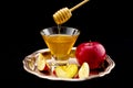 Honey and apple Royalty Free Stock Photo