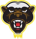 Honey Badger Mascot Head