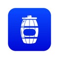 Honey barrel icon blue vector Royalty Free Stock Photo