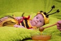 Honey Bee Baby Royalty Free Stock Photo