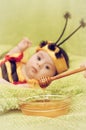 Honey Bee Baby Royalty Free Stock Photo