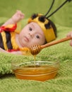 Honey Bee Baby Royalty Free Stock Photo