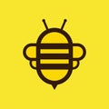 Honey bee icon. Honey flying bee. Insect.bugs, insects and arachnids Flat style vector illustration Royalty Free Stock Photo