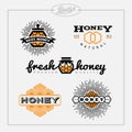 Honey bee label set