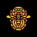 Honey Bee Logo Vector Design illustration Emblem Royalty Free Stock Photo