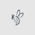 Honey bee monogram design logo inspiration