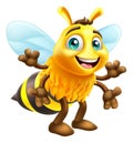 Honey Bumble Bee Cartoon Bumblebee Cute Mascot Royalty Free Stock Photo