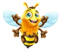 Honey Bumble Bee Cartoon Bumblebee Cute Mascot Royalty Free Stock Photo