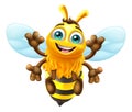 Honey Bumble Bee Cartoon Bumblebee Cute Mascot Royalty Free Stock Photo