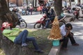 Honey cake seller in Ho Chi Minh