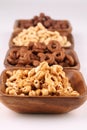 Honey and chocolate cereals