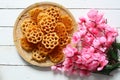 Honey comb cookies or Rose cookies