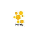 Honey comb logo vector icon concept Royalty Free Stock Photo