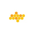 Honey comb logo vector icon concept Royalty Free Stock Photo