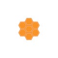 Honey comb logo vector icon concept