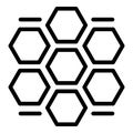 Honey comb procedure icon, outline style