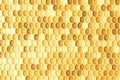 Honey comb texture background. Backgrounds and textures. 3d illustration. Royalty Free Stock Photo