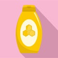 Honey cream icon, flat style Royalty Free Stock Photo