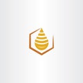 honey drop logo vector icon Royalty Free Stock Photo