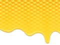 Honey flowing honeycombs