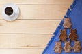 Honey-ginger cookies with frosting Royalty Free Stock Photo