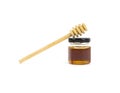 Honey Glass Bottle and Dipper Wooden Spoon