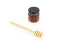 Honey Glass Bottle and Dipper Wooden Spoon