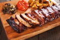 Honey glazed pork ribs Royalty Free Stock Photo