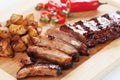 Honey glazed pork ribs Royalty Free Stock Photo