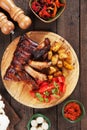 Honey glazed pork ribs Royalty Free Stock Photo